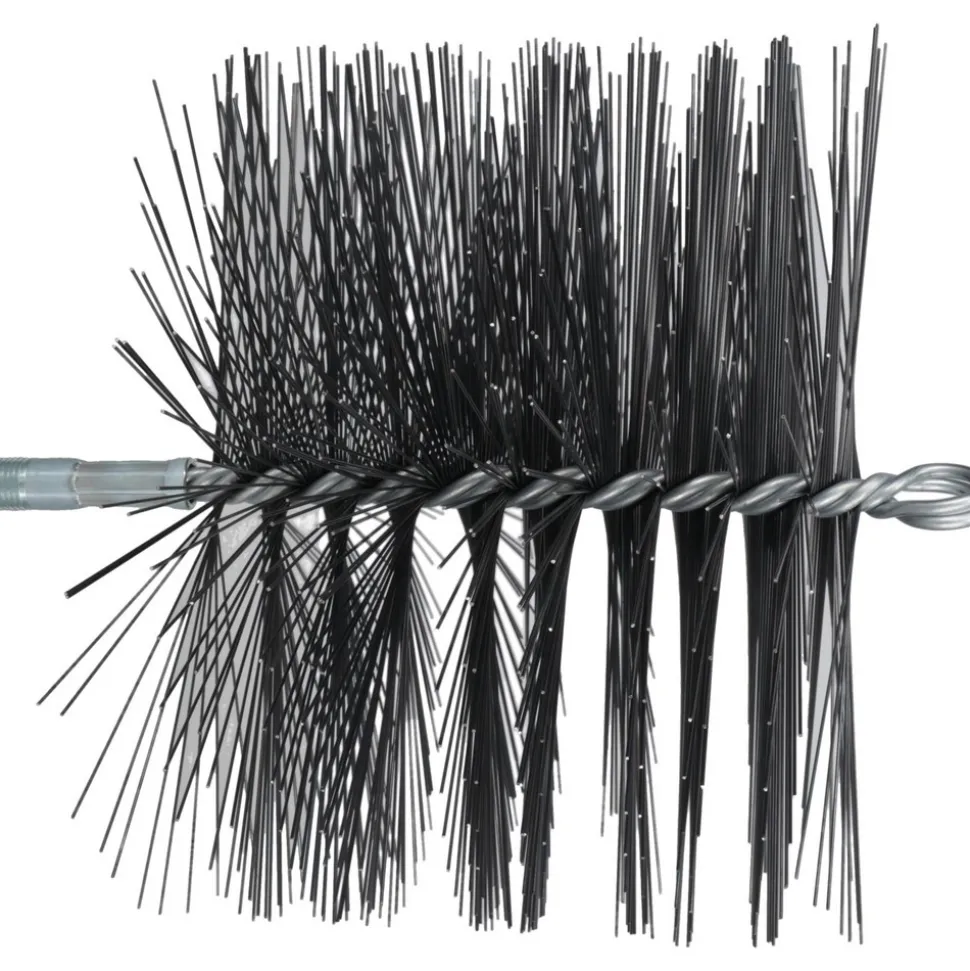 8" Dia Round, Tempered Steel Wire Chimney Brush