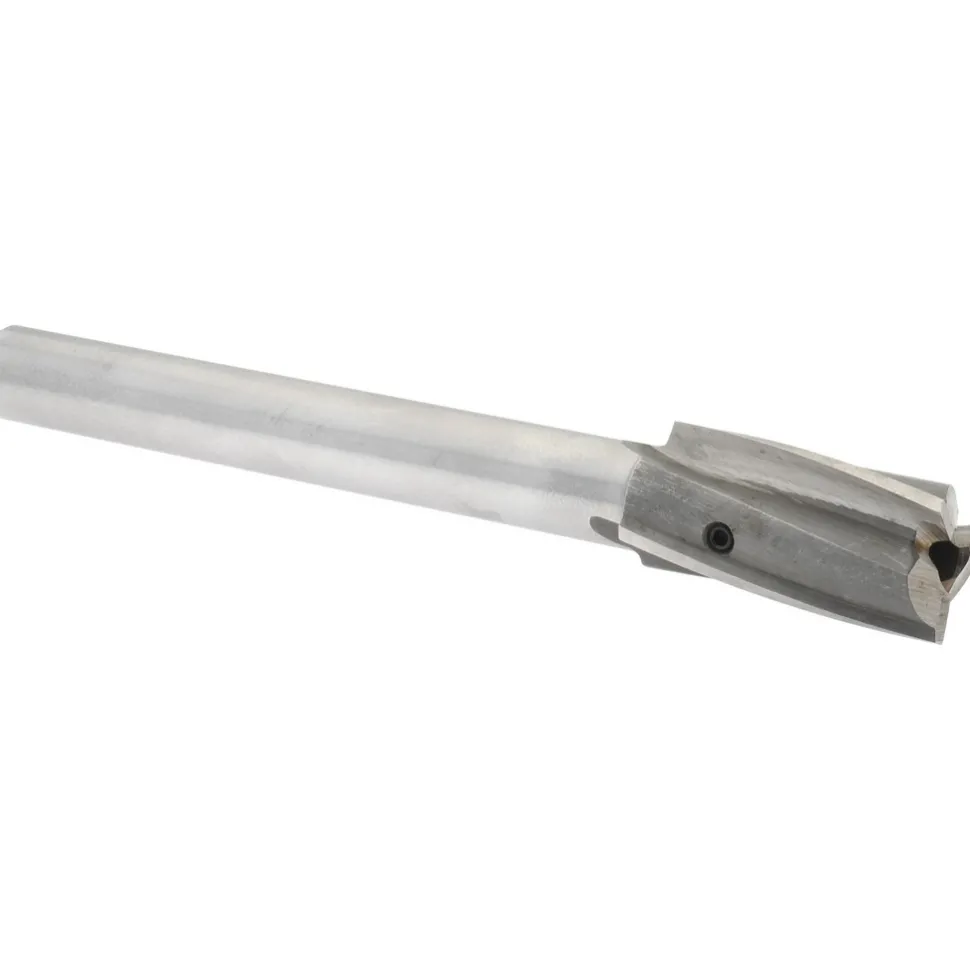 3/4" Dia, 1/2" Shank, Dia, 3 Flutes, Straight Shank, Interchangeable Pilot Counterbore