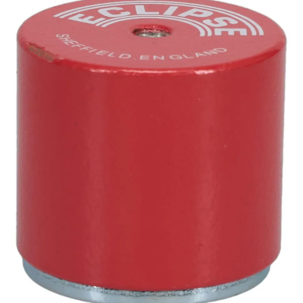 1-3/8" Dia, 10-32 Thread, 17.5 Lb Average Pull Force, Mild Steel, Alnico Pot Magnets