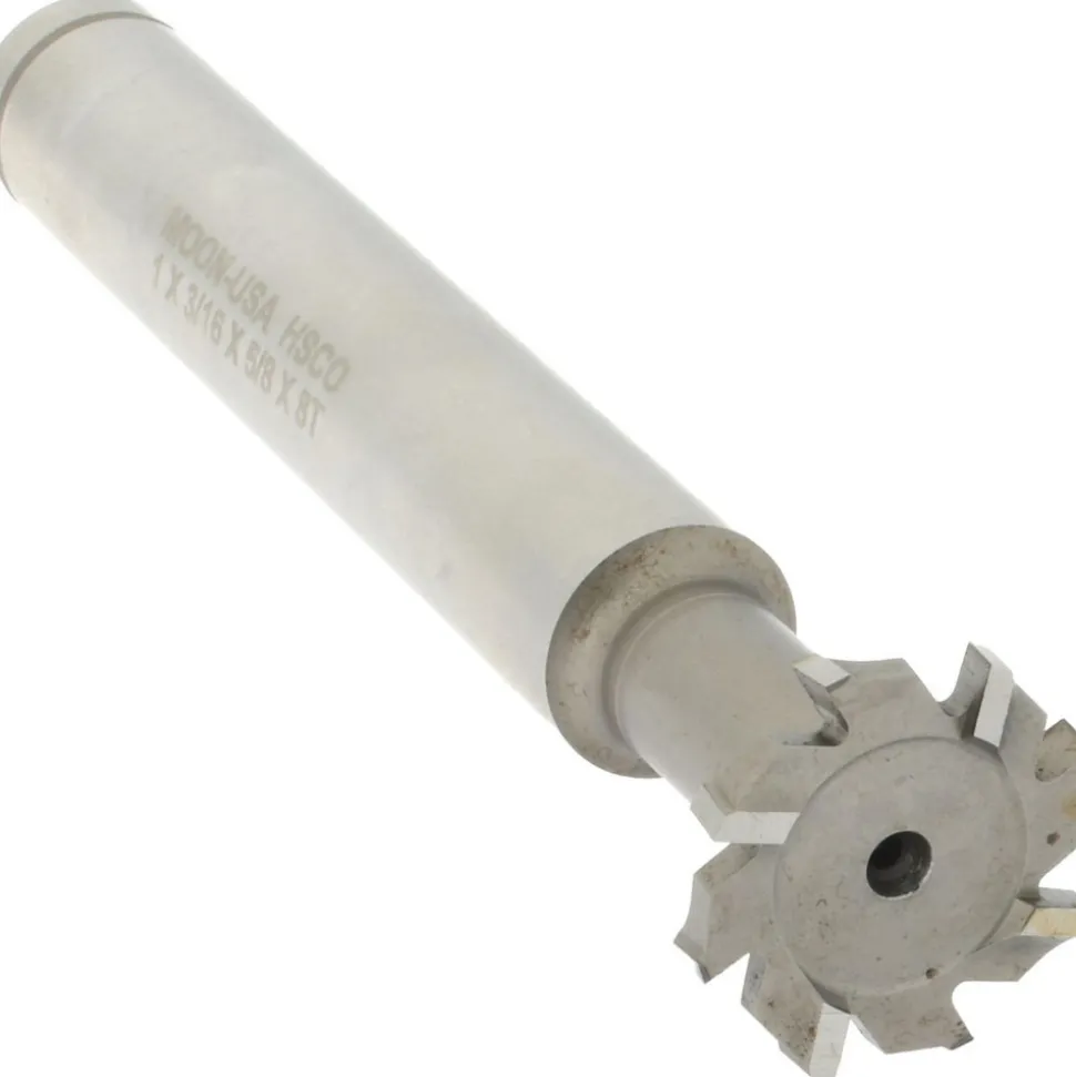 1" Dia, 3/16" Wide, Cobalt T-Slot Cutter