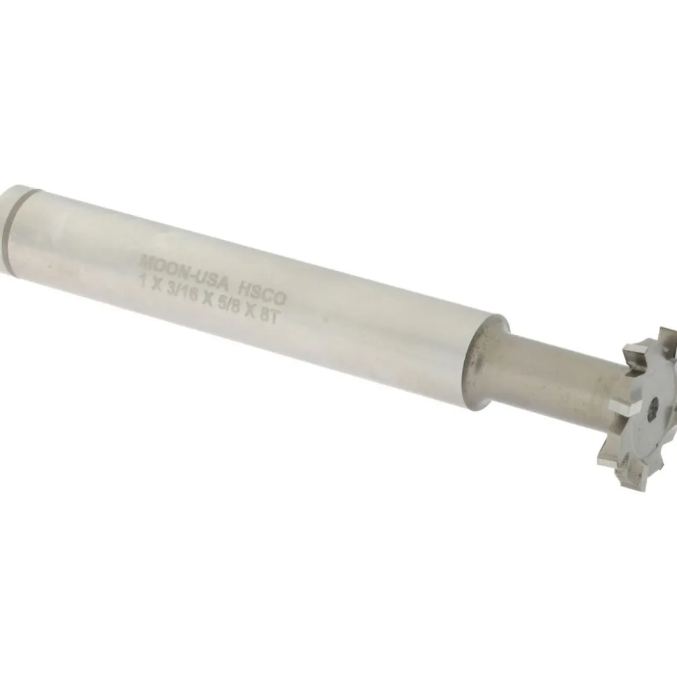 1" Dia, 3/16" Wide, Cobalt T-Slot Cutter
