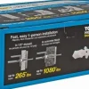 1/2" Dia x 6-1/4" OAL, 1/4" Screw, Steel Toggle Bolt Drywall & Hollow Wall Anchor