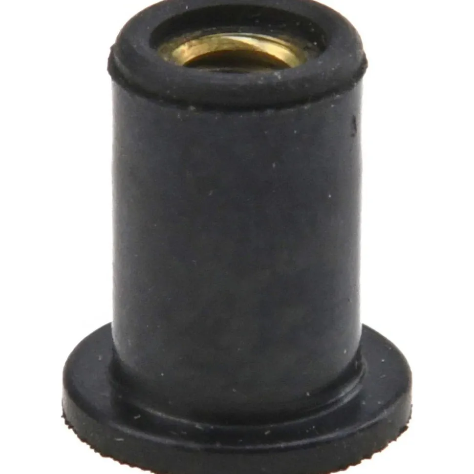 #8-32, 0.438" Dia x 0.052" Thick Flange, Rubber Insulated Rivet Nut