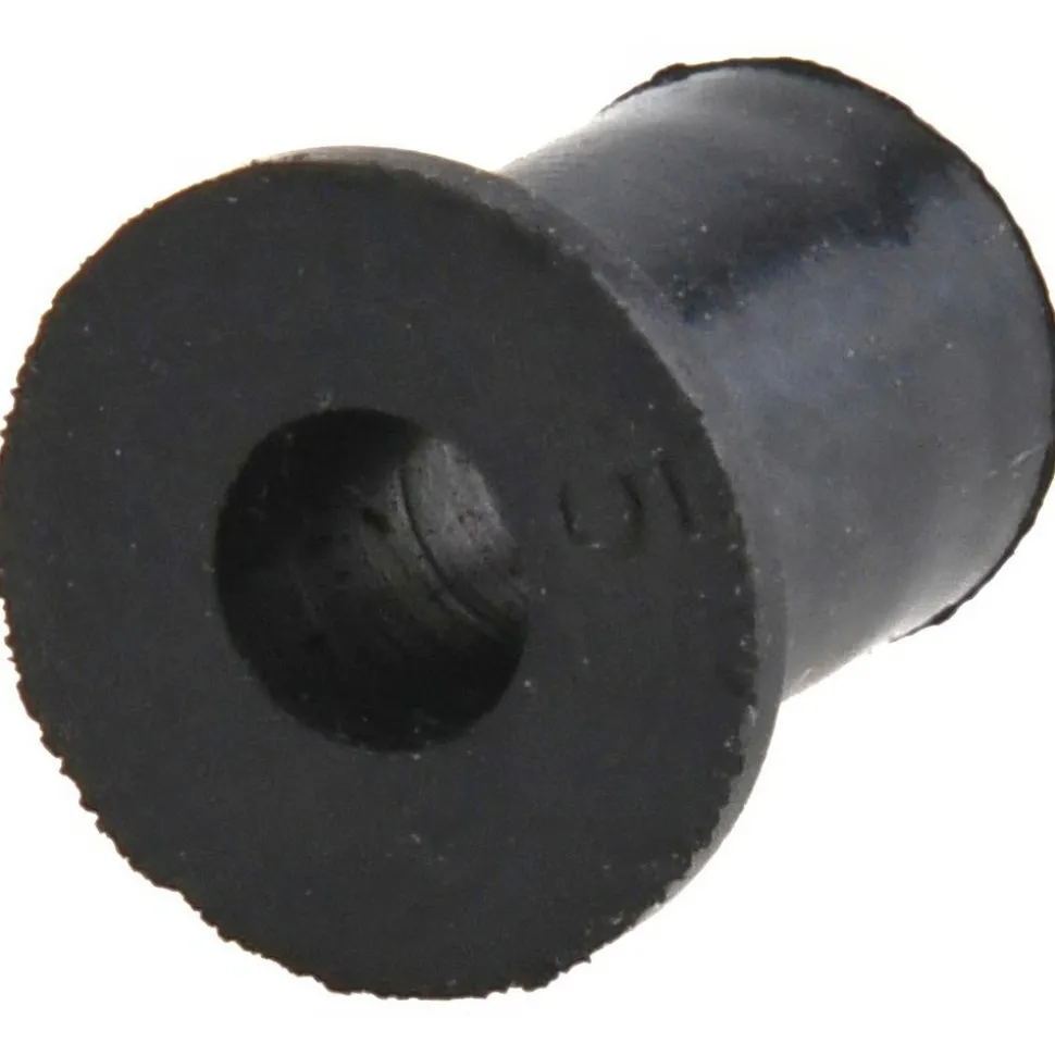#8-32, 0.438" Dia x 0.052" Thick Flange, Rubber Insulated Rivet Nut