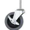 3" Dia x 13/16" Wide x 3-1/2" OAH Stem Mount Swivel Caster with Brake