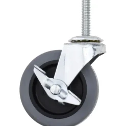 3" Dia x 13/16" Wide x 3-1/2" OAH Stem Mount Swivel Caster with Brake