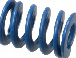 Die Spring: 3/4" Hole Dia, 3/8" Rod Dia, 1" Free Length, Blue