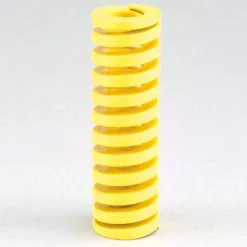 Die Spring: 3/4" Hole Dia, 3/8" Rod Dia, 1" Free Length, Yellow