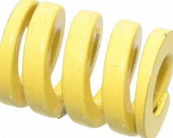 Die Spring: 3/4" Hole Dia, 3/8" Rod Dia, 1" Free Length, Yellow