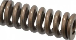 Die Spring: 3/4" Hole Dia, 3/8" Rod Dia, 2" Free Length, Gold