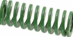 Die Spring: 3/4" Hole Dia, 3/8" Rod Dia, 2" Free Length, Green