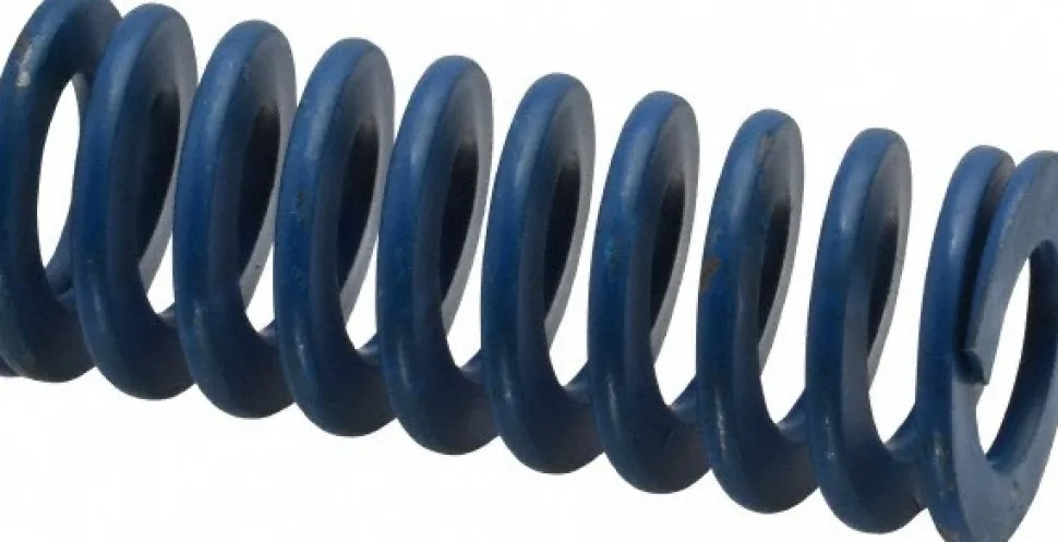 Die Spring: 1" Hole Dia, 1/2" Rod Dia, 2-1/2" Free Length, Blue
