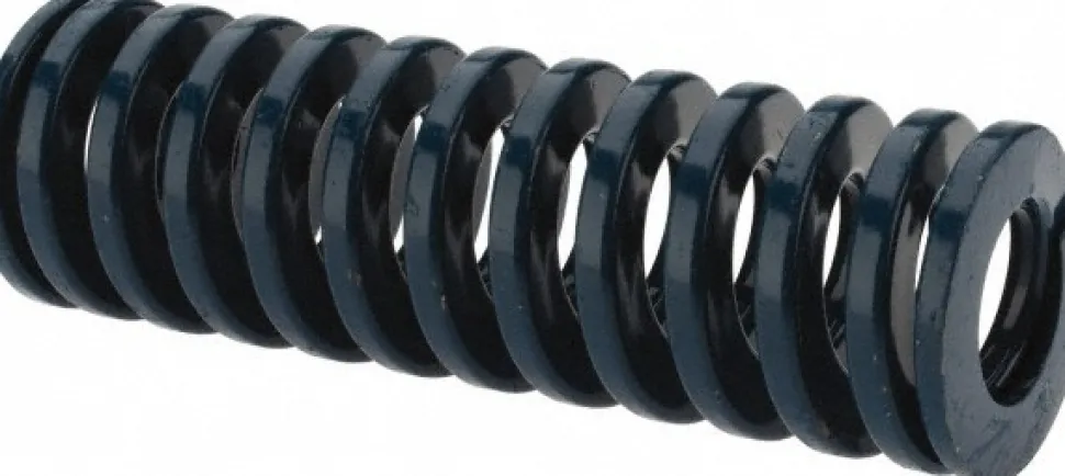 Die Spring: 1" Hole Dia, 1/2" Rod Dia, 3" Free Length, Blue