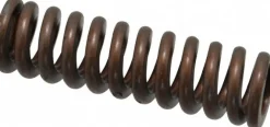 Die Spring: 3/4" Hole Dia, 3/8" Rod Dia, 2-1/2" Free Length, Gold