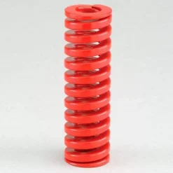 Die Spring: 1-1/4" Hole Dia, 5/8" Rod Dia, 2-1/2" Free Length, Red