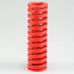Die Spring: 1" Hole Dia, 1/2" Rod Dia, 1" Free Length, Red