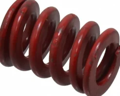 Die Spring: 3/4" Hole Dia, 3/8" Rod Dia, 1" Free Length, Red