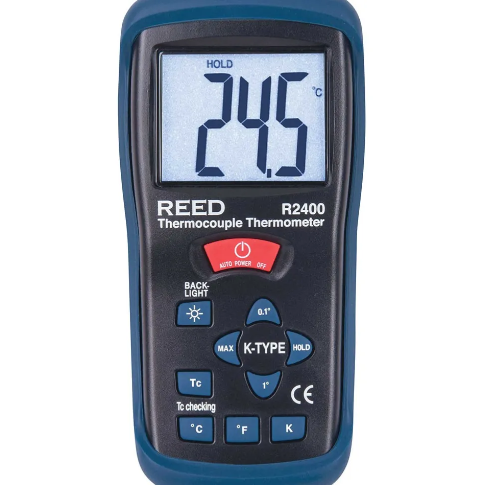 Digital Thermometer & Probe: 2,000 ° F, K Thermocouple Sensor