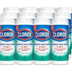 Disinfecting Wipes, Bleach Free Cleaning Wipes, 1-Ply, 7