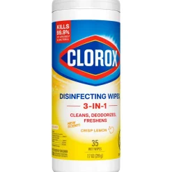 Disinfecting Wipes, Bleach Free Cleaning Wipes, 1-Ply, 7