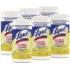 Disinfecting Wipes, 1-Ply, 7" x 7.25", Lemon and Lime Blossom, White