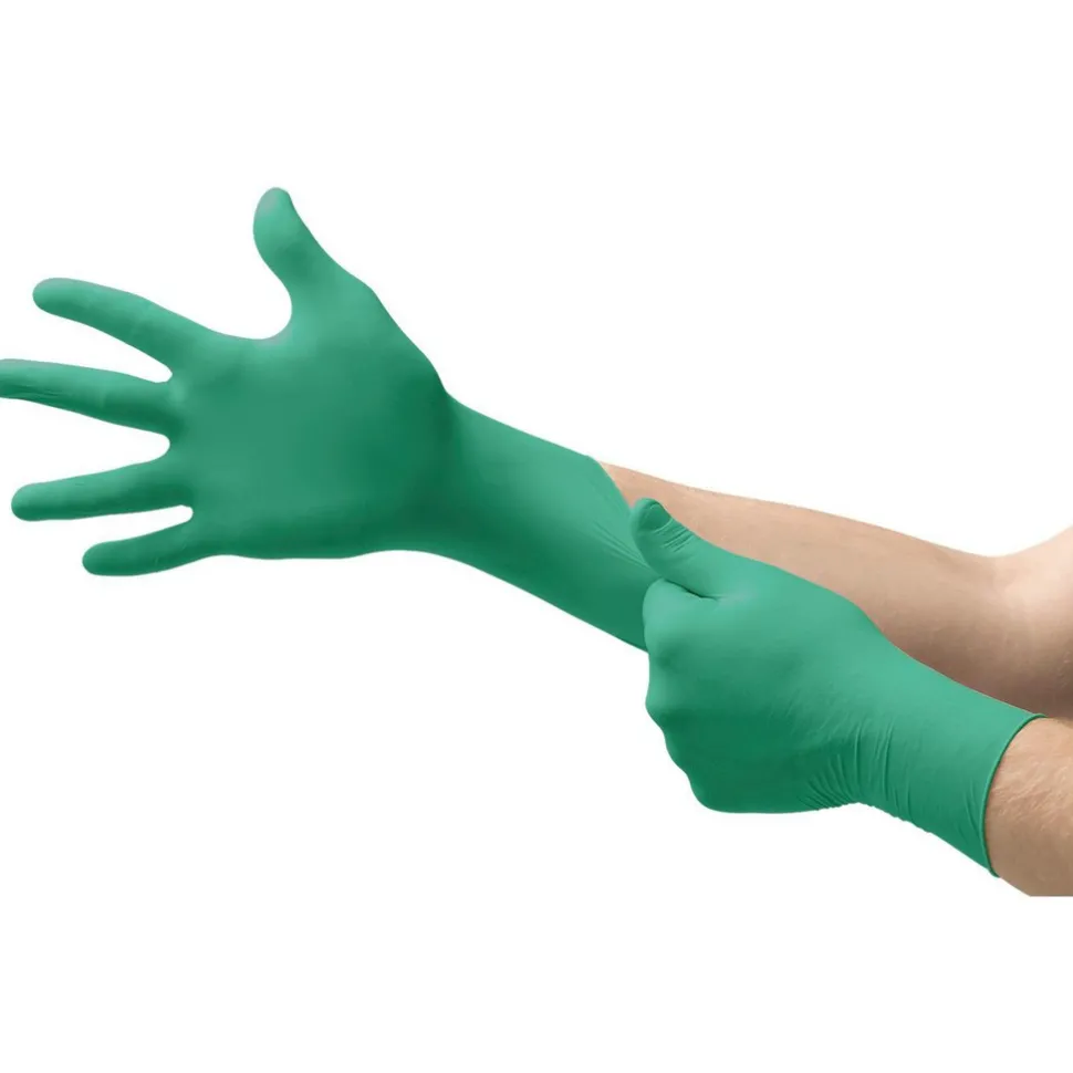 Disposable Gloves: Series TouchNTuff, Size Large, 4.9000 mil, Nitrile, General Purpose, Powder-Free