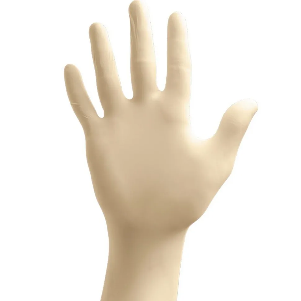 Disposable Gloves: Series Microflex Diamond Grip, Size Large, 6.3000 mil, Latex, General Purpose, Powder-Free