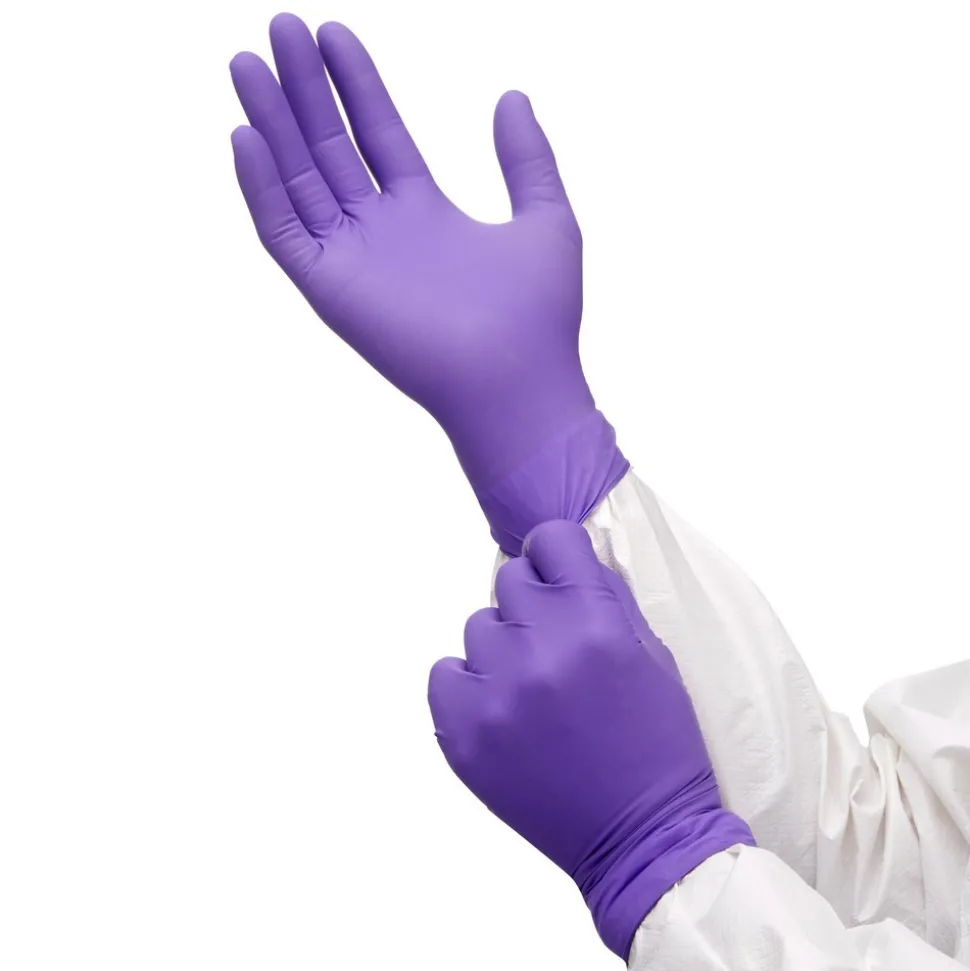 Disposable Gloves: Series Kimtech Purple Nitrile, Size Medium, 6.0000 mil, Nitrile, Medical, Powder-Free
