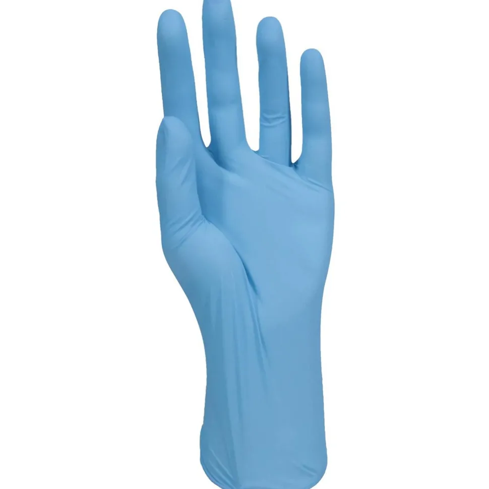 Disposable Gloves: Size Large, 5.0000 mil, Nitrile, General Purpose, Powder-Free