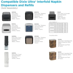 Dixie Ultra Tabletop Interfold Napkin Dispenser, Black
