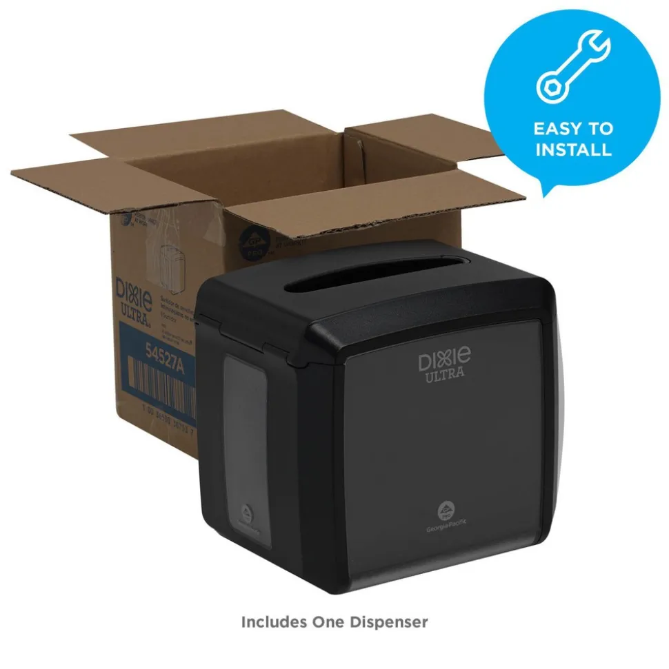 Dixie Ultra Tabletop Interfold Napkin Dispenser, Black