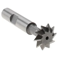 Double Angle Milling Cutter: 60 °, 3/4" Cut Dia, 3/16" Cut Width, 3/8" Shank Dia, High Speed Steel