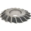 Double Angle Milling Cutter: 60 °, 2-3/4" Cut Dia, 1/2" Cut Width, 1" Arbor Hole, High Speed Steel