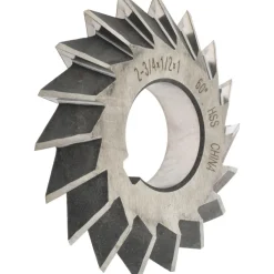 Double Angle Milling Cutter: 60 °, 2-3/4" Cut Dia, 1/2" Cut Width, 1" Arbor Hole, High Speed Steel