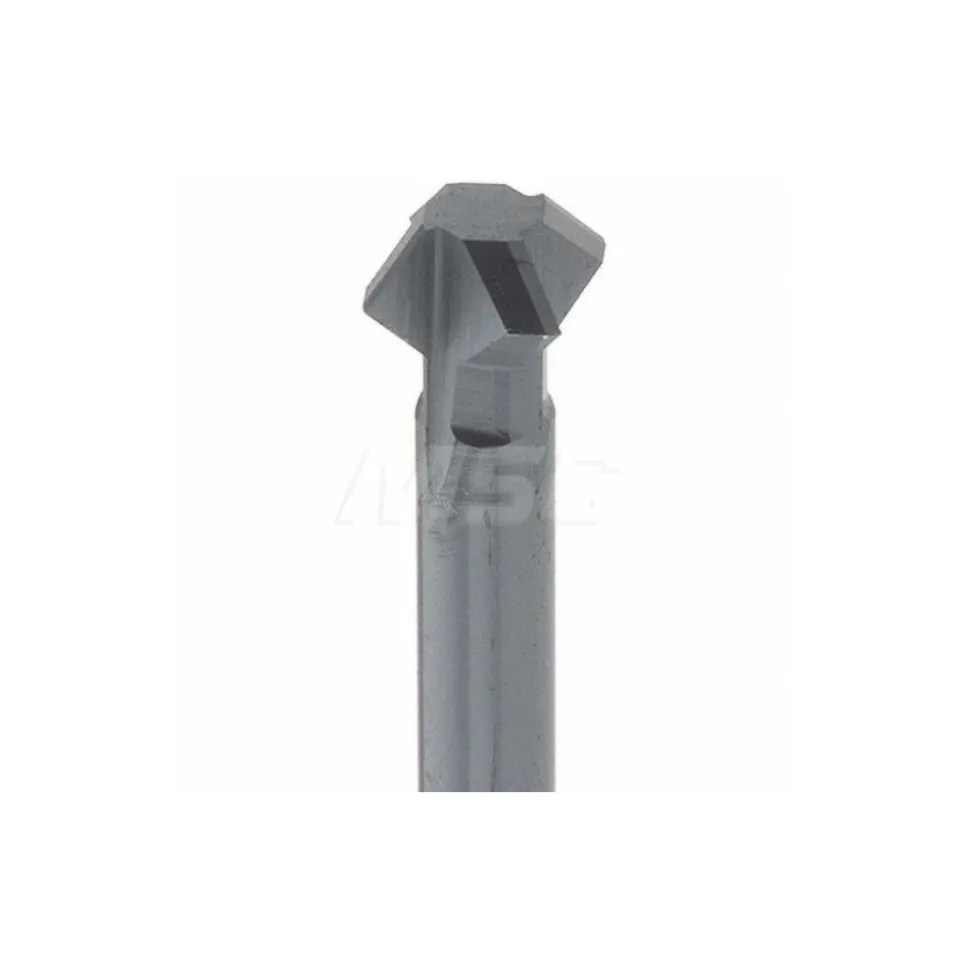 Double Angle Milling Cutter: 90 °, 1/4" Cut Dia, 1/8" Cut Width, 1/4" Shank Dia, Solid Carbide