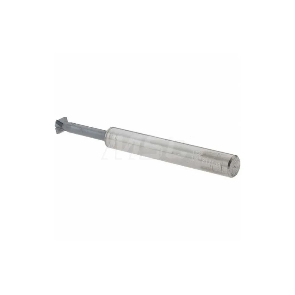 Double Angle Milling Cutter: 90 °, 1/4" Cut Dia, 1/8" Cut Width, 1/4" Shank Dia, Solid Carbide