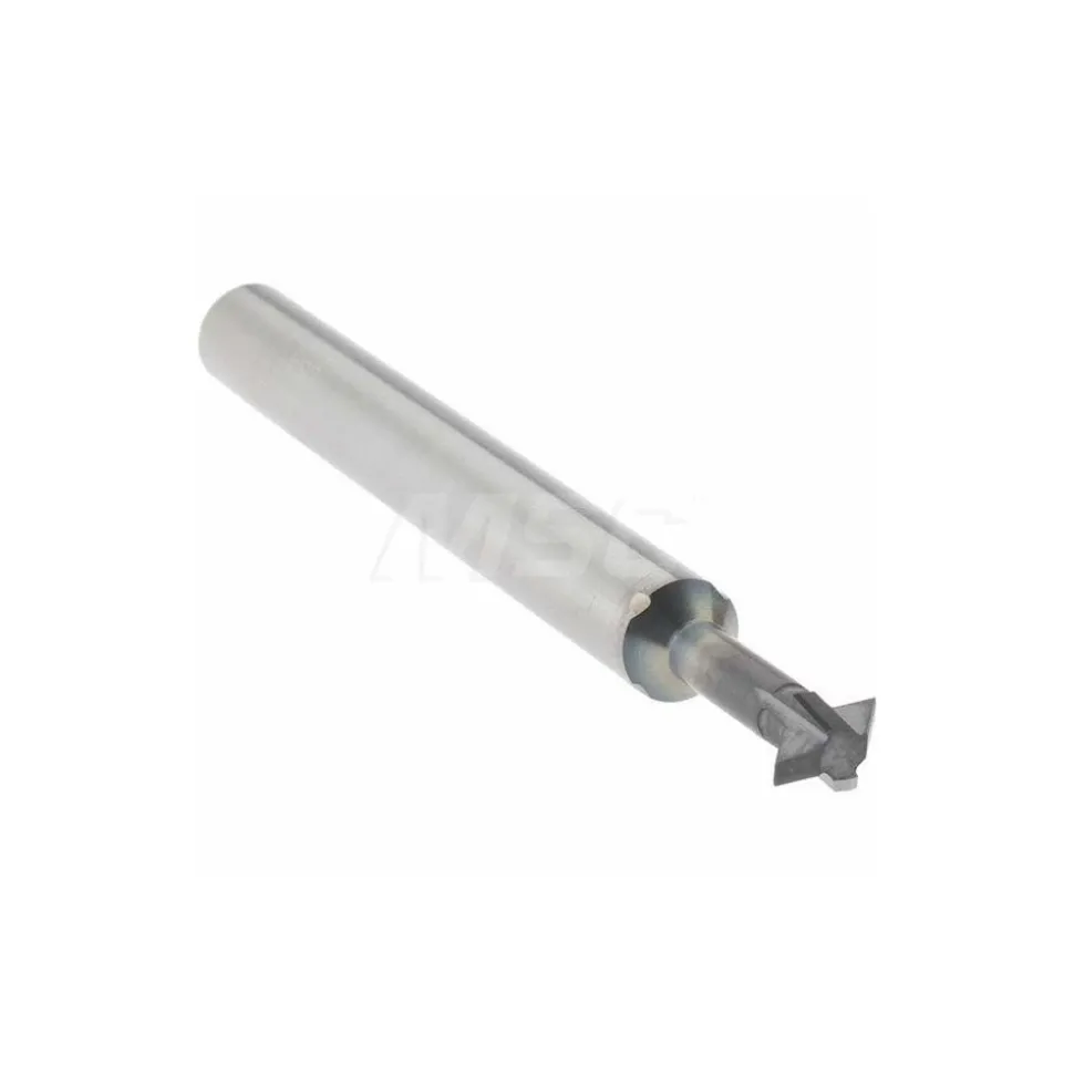 Double Angle Milling Cutter: 90 °, 3/16" Cut Dia, 0.093" Cut Width, 3/16" Shank Dia, Solid Carbide