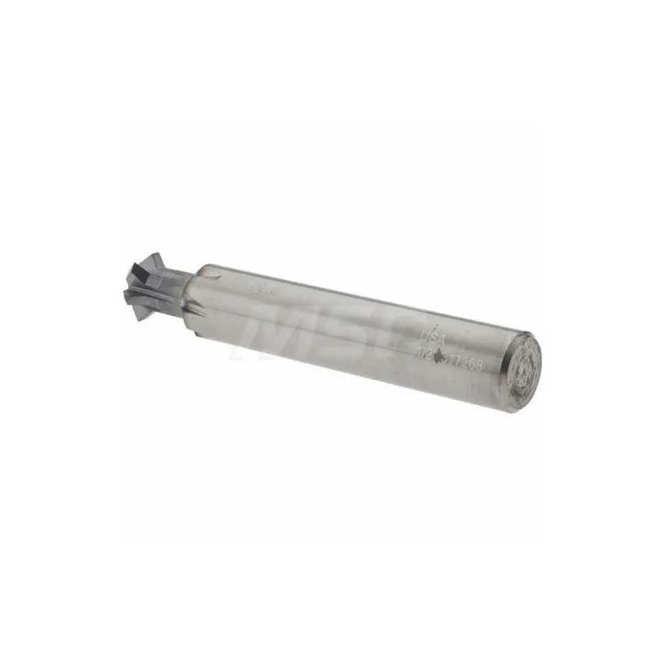 Double Angle Milling Cutter: 90 °, 1/2" Cut Dia, 0.187" Cut Width, 1/2" Shank Dia, Solid Carbide