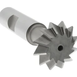 Double Angle Milling Cutter: 90 °, 1" Cut Dia, 3/8" Cut Width, 1/2" Shank Dia, High Speed Steel