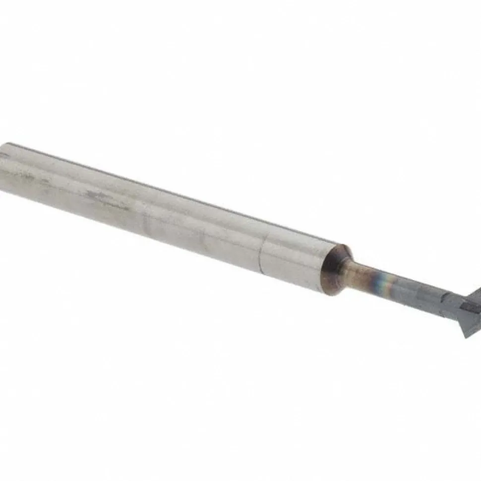 Double Angle Milling Cutter: 90 °, 1/8" Cut Dia, 0.062" Cut Width, 1/8" Shank Dia, Solid Carbide
