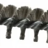 Double Stem & Double/Single Spiral Tube Brush: 1-1/4" Dia, 7-1/4" OAL, Stainless Steel Bristles