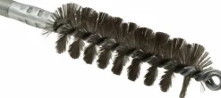 Double Stem & Double/Single Spiral Tube Brush: 1-1/2" Dia, 7-1/4" OAL, Stainless Steel Bristles