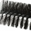 Double Stem/Single Spiral Flue Brush: 3" Dia, 7-1/2" OAL