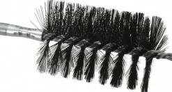 Double Stem/Single Spiral Flue Brush: 3" Dia, 7-1/2" OAL