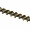 Double Stem/Single Spiral Tube Brush: 3/8" Dia, 6-1/4" OAL, Brass Bristles