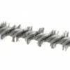 Double Stem/Single Spiral Tube Brush: 1/4" Dia, 4-1/2" OAL, Stainless Steel Bristles