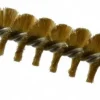 Double Stem/Single Spiral Tube Brush: 1-1/4" Dia, 8" OAL, Brass Bristles