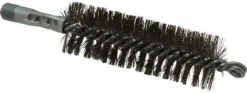 Double Stem/Spiral Tube Brush: 1-1/2" Dia, 7-1/4" OAL, Stainless Steel Bristles