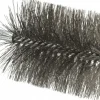 Double Stem/Spiral Tube Brush: 3-1/2" Dia, 7-1/4" OAL, Stainless Steel Bristles