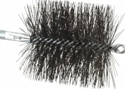 Double Stem/Spiral Tube Brush: 4-1/2" Dia, 7-1/2" OAL